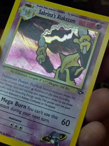 Sabrina's Alakazam Gym Challenge Holo Rare, Holo 016/132