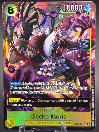 Gecko Moria - OP14-104 (Alternate Art) OP14-104 The Azure Sea's Seven Foil