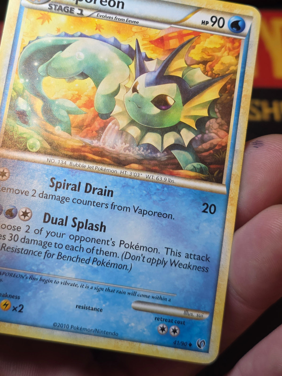 Vaporeon Undaunted Uncommon 41