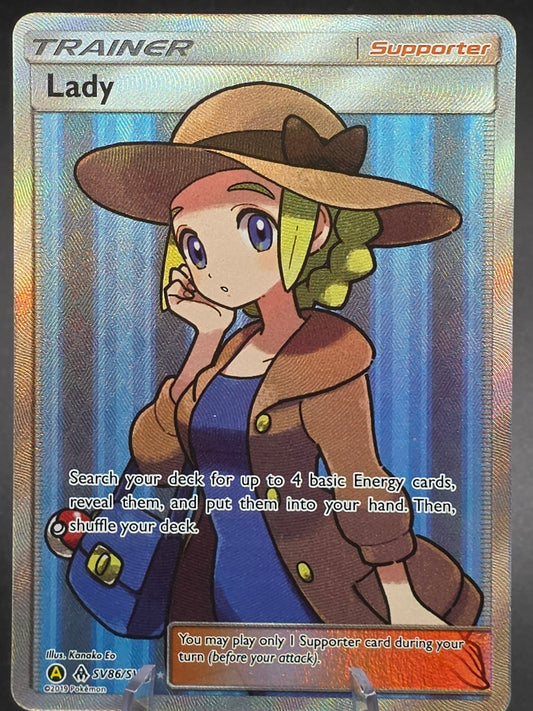 Lady - SV86/SV94 - Pokemon Hidden Fates Sun & Moon Full Art Ultra Rare Card NM