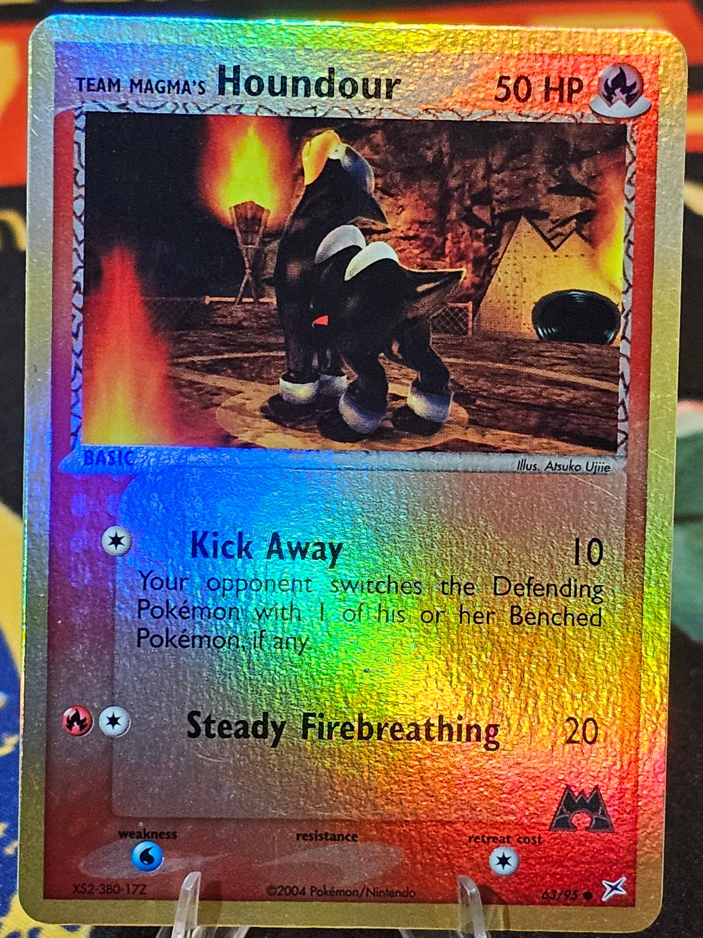 Team Magma’s Houndour 63/95 Reverse Holo - Team Magma Vs Team Aqua