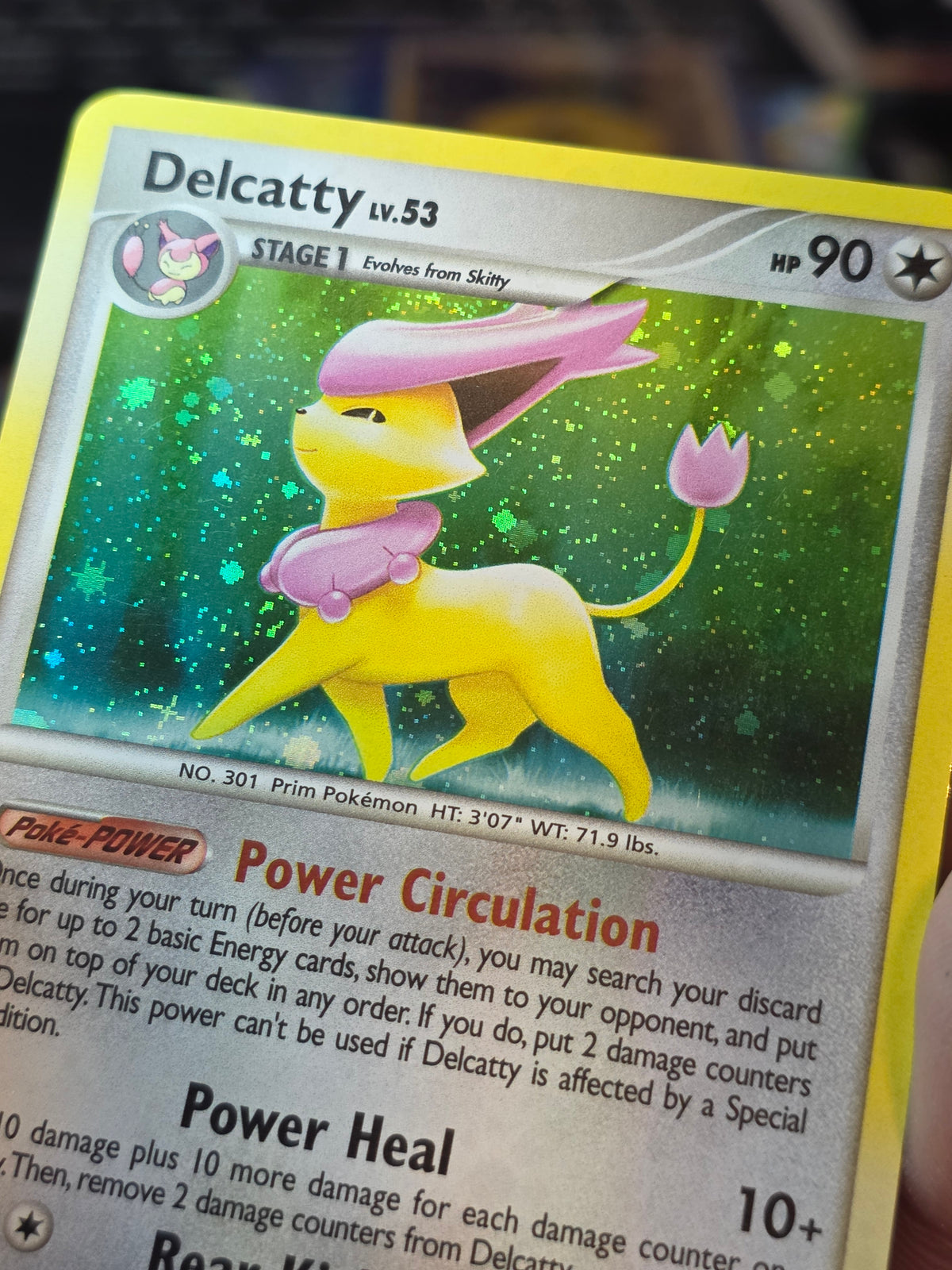 Delcatty 4/127 Platinum Holo Rare LP