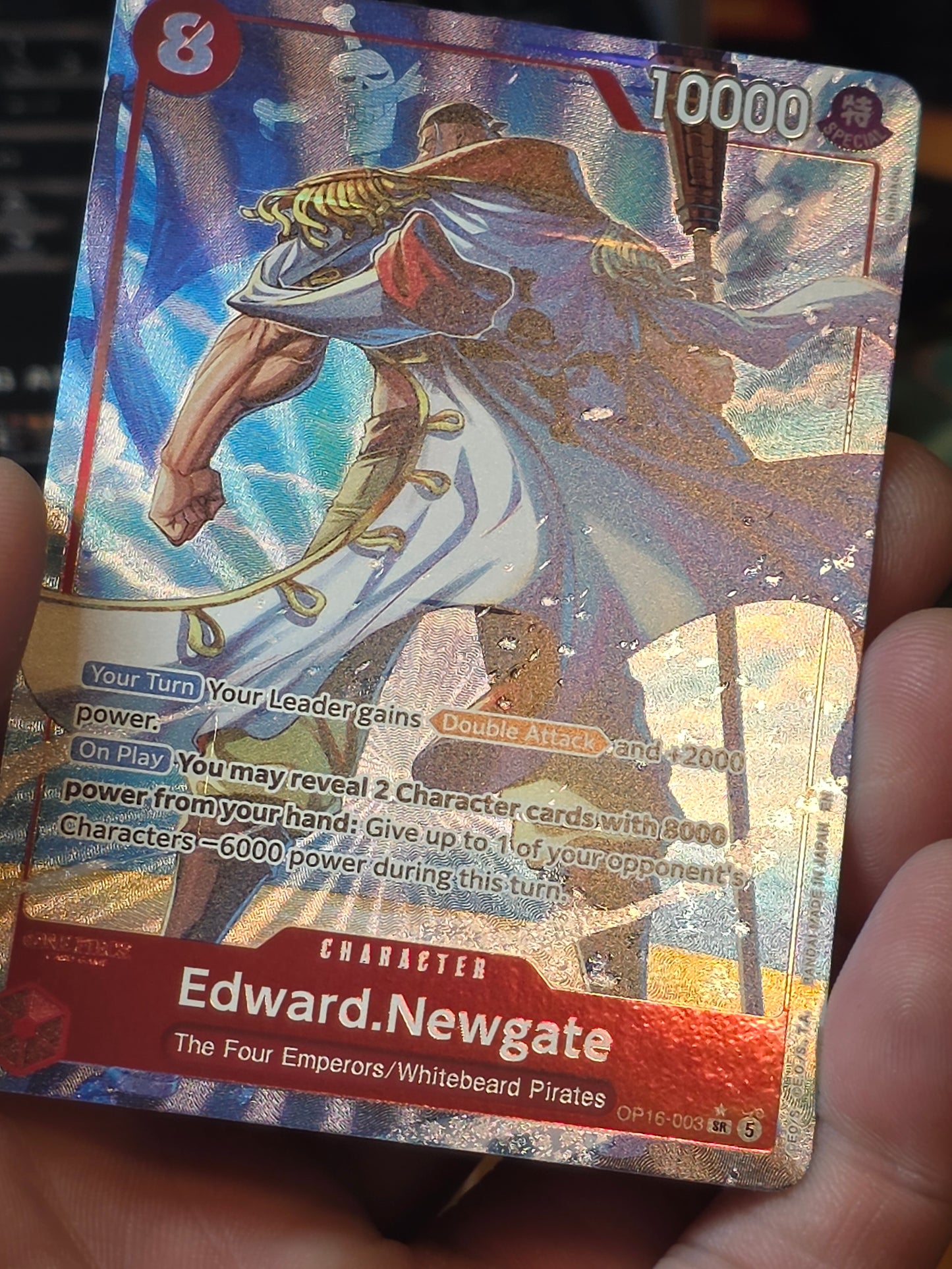 Edward Newgate (SR) ALT ART OP16-003 One Piece TCG The Time Of Battle NM