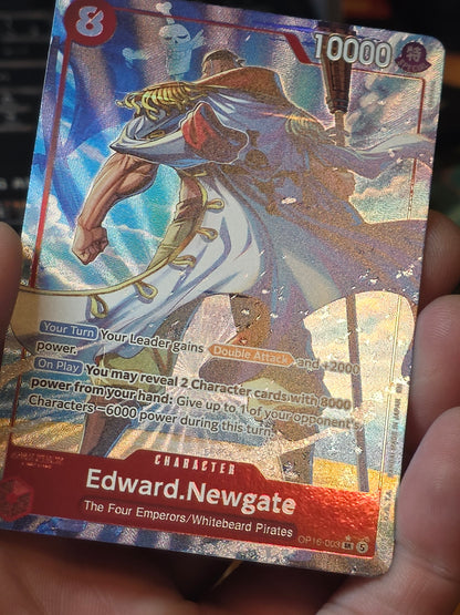 Edward Newgate (SR) ALT ART OP16-003 One Piece TCG The Time Of Battle NM