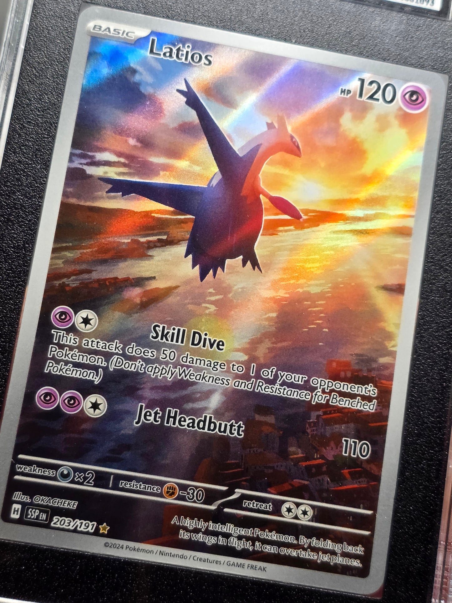 SGC 10 Surging Sparks Latios Illustration Rare #203/191