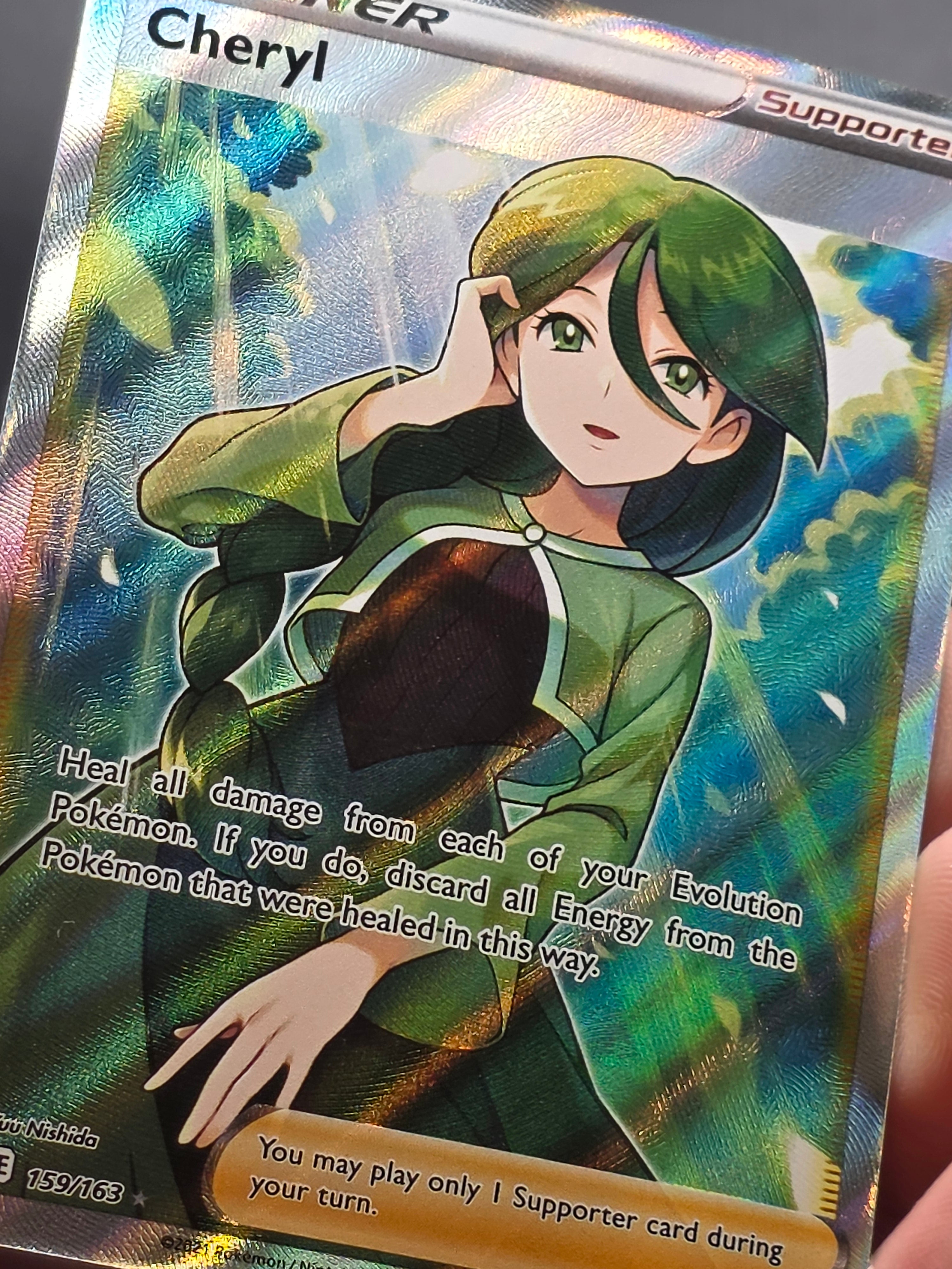 Cheryl - 159/163 - Full Art Ultra Rare NM, English Pokemon Battle Styles
