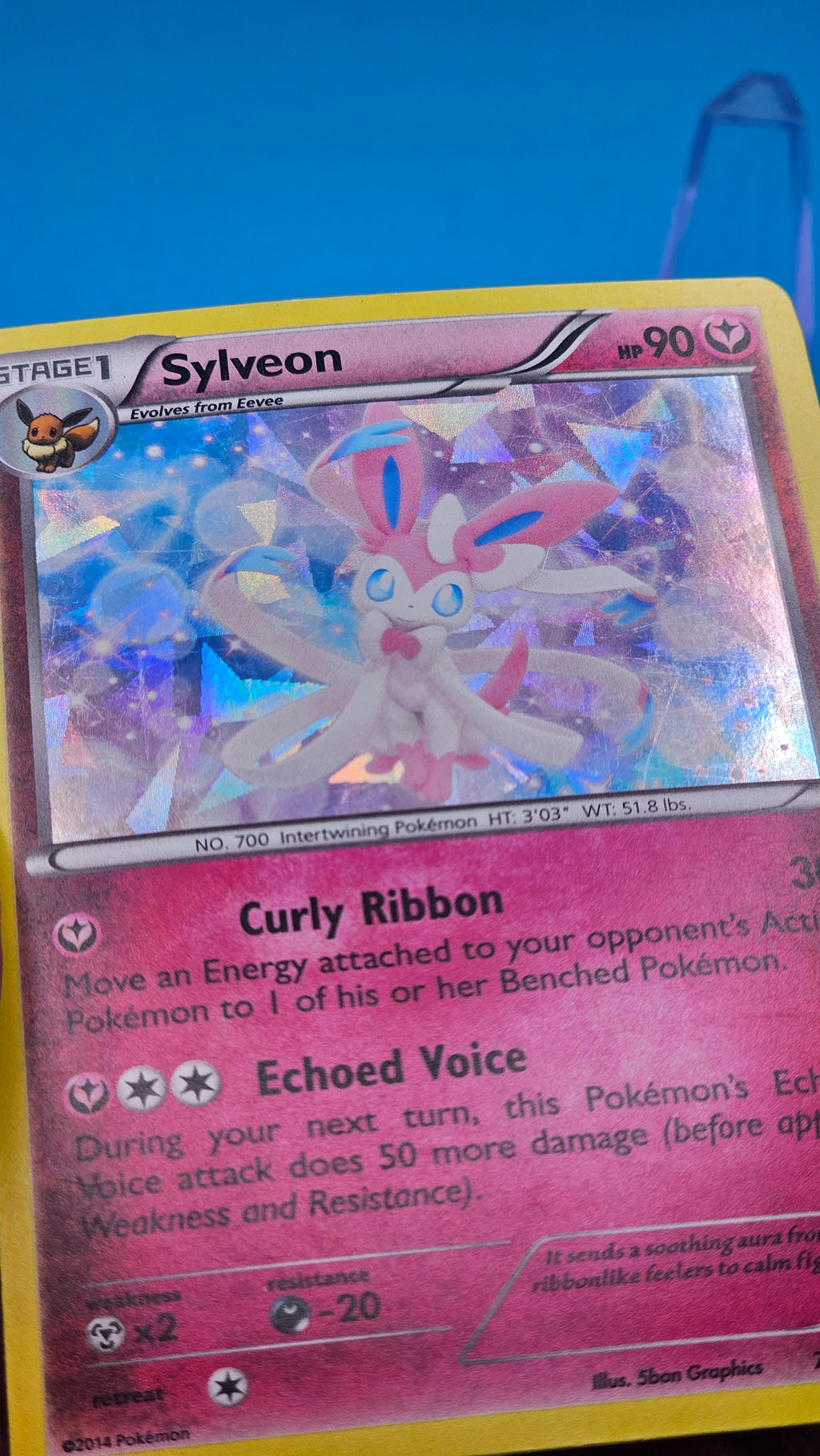 SYLVEON #72/111 Furious fists Cracked ice Holo