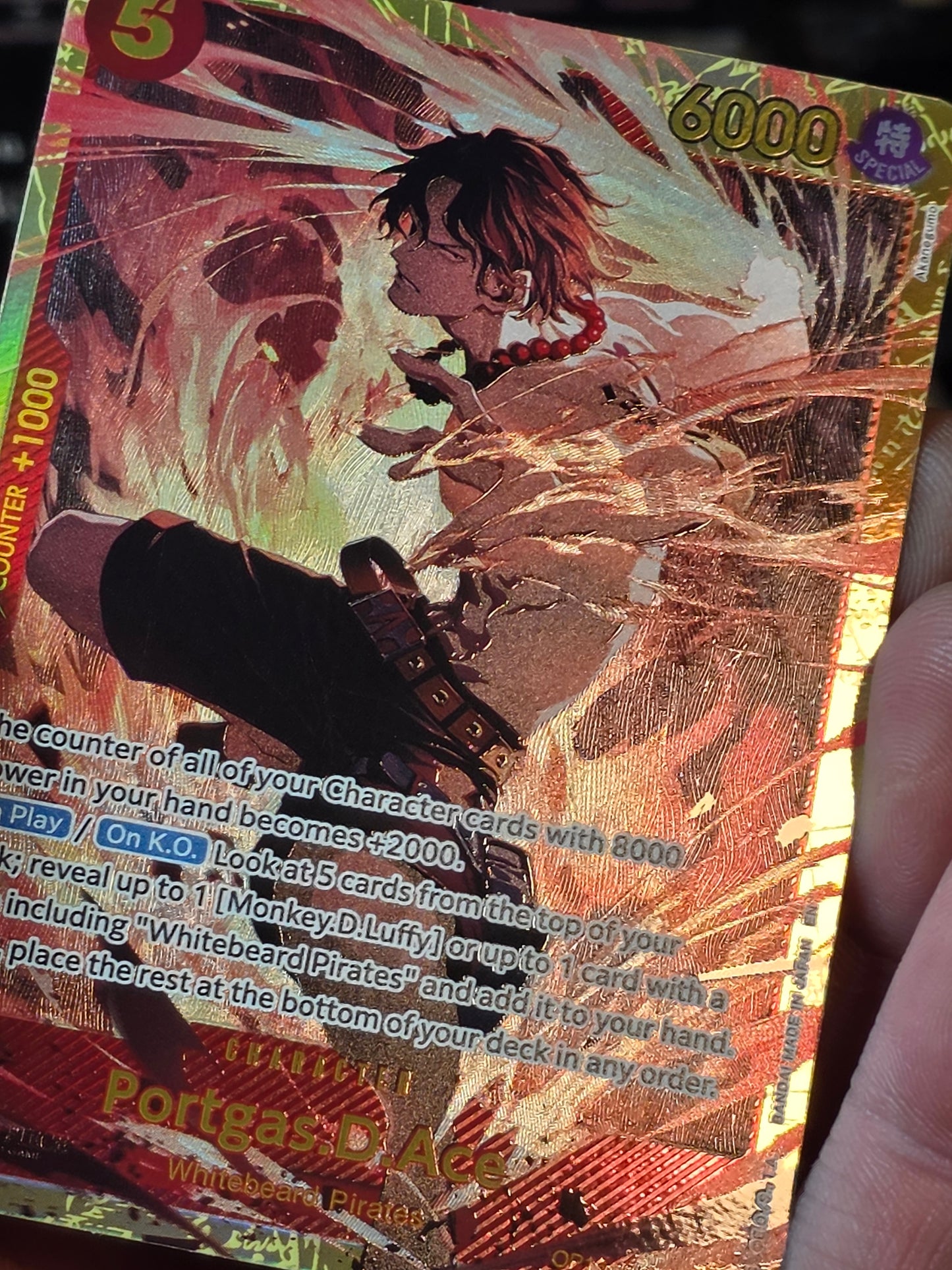 Portgas D Ace SEC OP16-118 One Piece TCG English