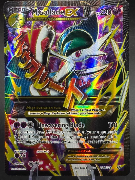 M Gallade EX (100 Full Art) 100/108 Roaring Skies Holo