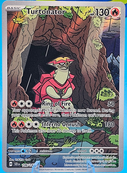 NM Turtonator 146/142 Illustration Rare - Stellar Crown - Pokemon Card 123/189