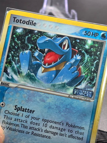 Totodile 78/115 - Ex Unseen Forces Stamped - Reverse Holo Pokemon MP