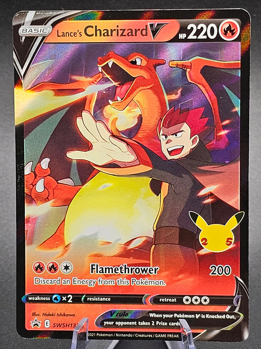 Lance's Charizard V Pokémon TCG: Celebrations SWSH133 Black Star Promo -NM