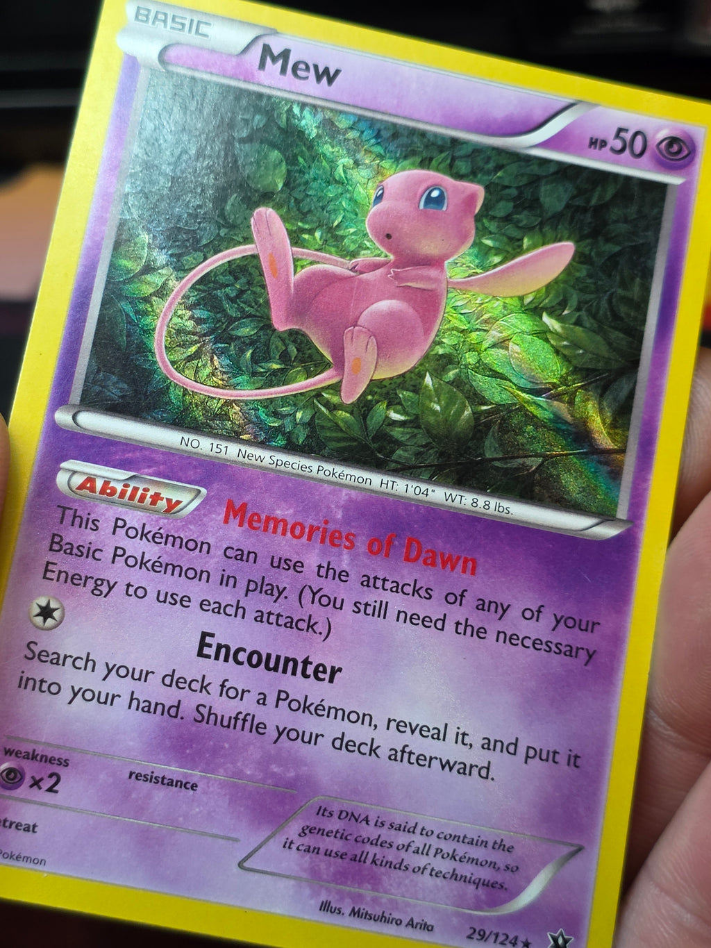 Mew 29/124 Fates Collide Holo Pokémon