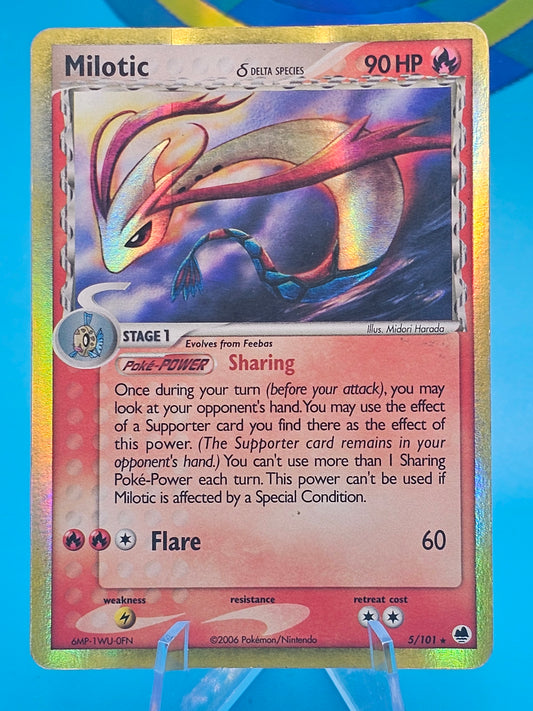 MILOTIC 2006 POKEMON EX DRAGON FRONTIERS HOLO NM 5/101