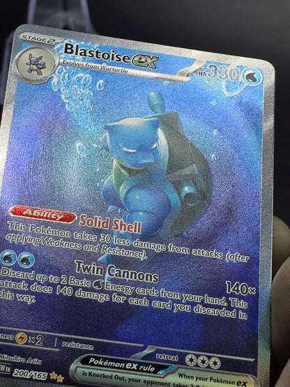 Blastoise ex 200/165 Special illustration rare scarlet & violet 151 English NM/M