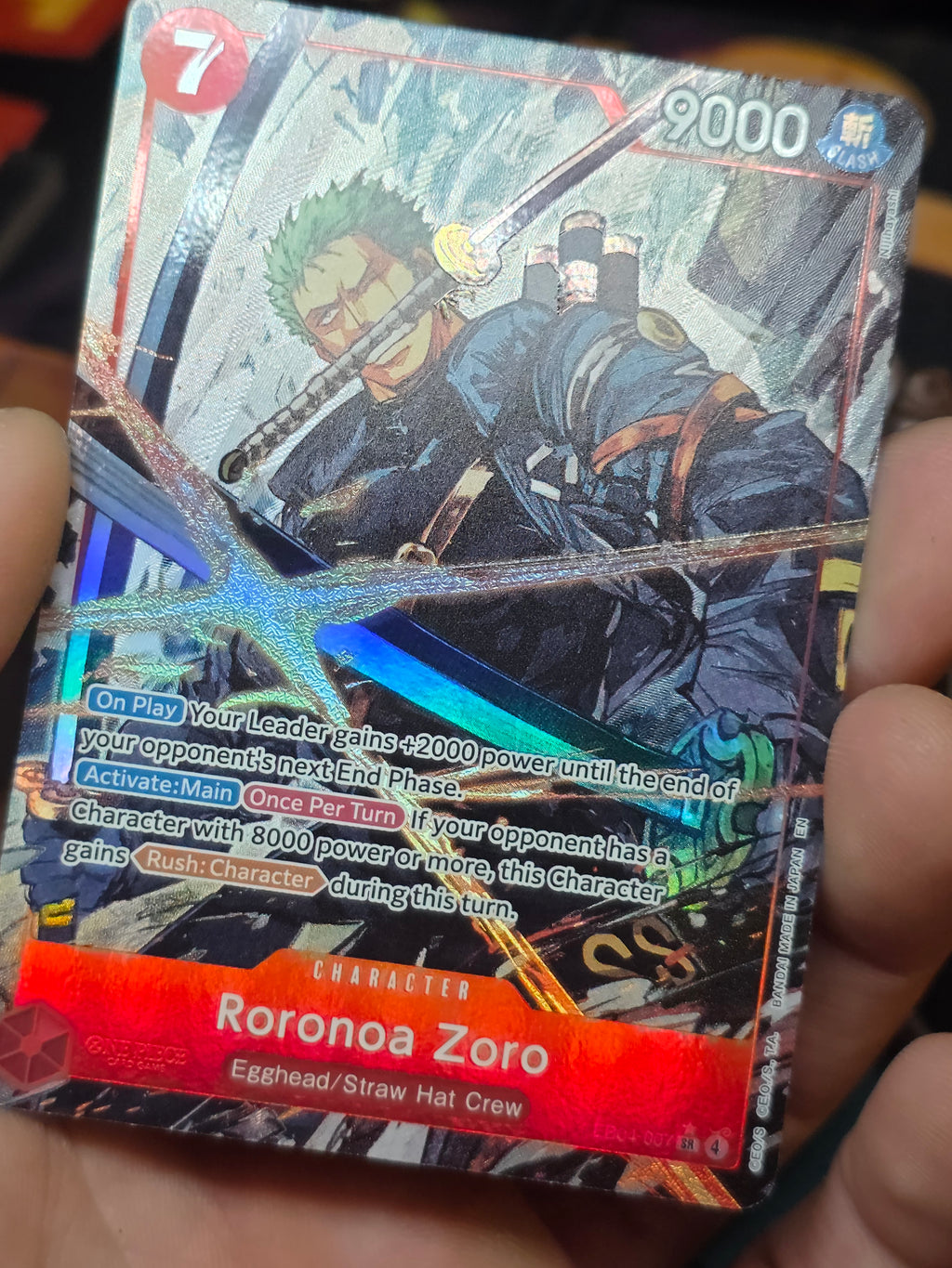 Roronoa Zoro (Alternate Art) Foil SR EB04-007 NM