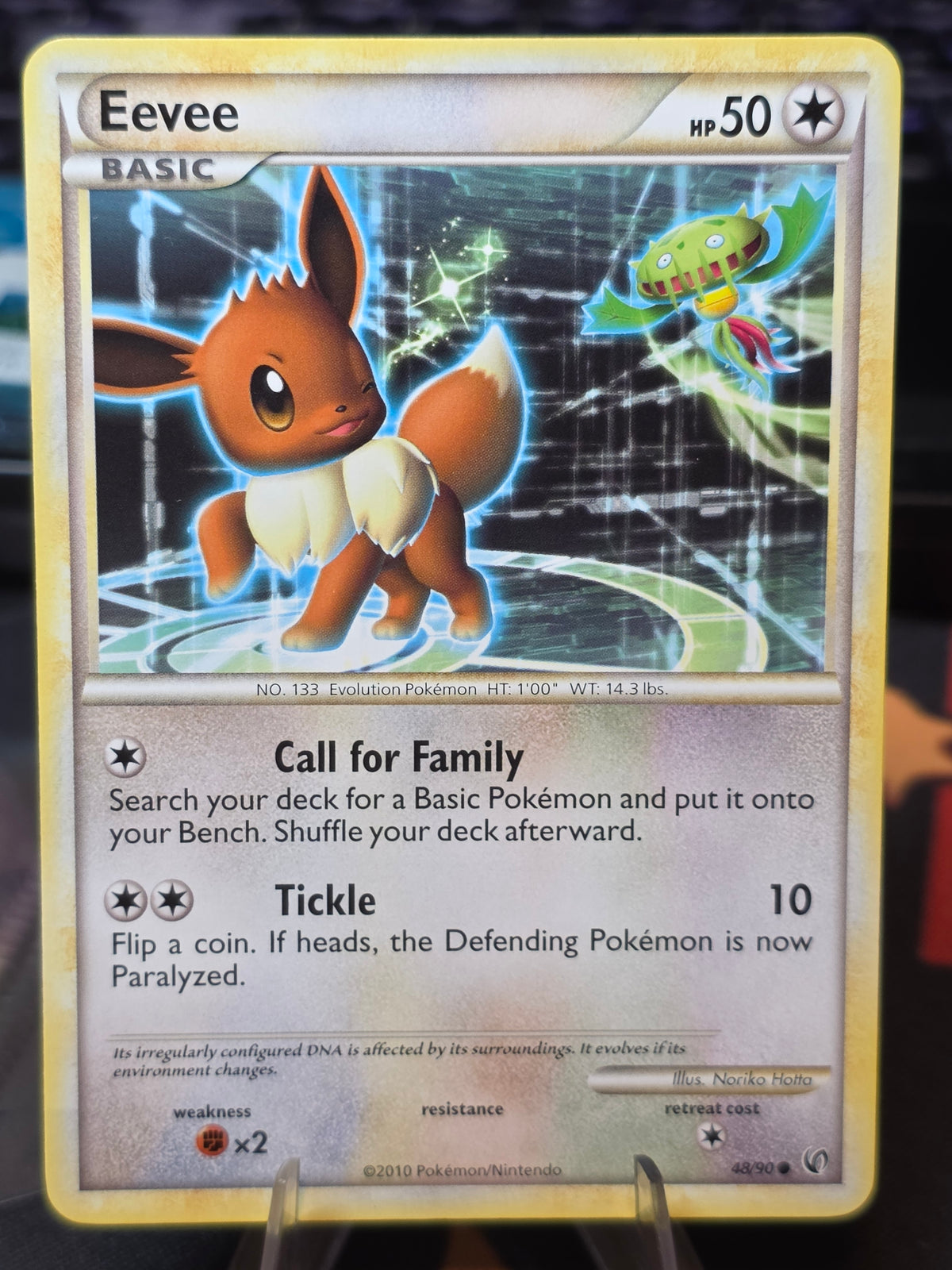 Eevee 48/90 Common HGSS Undaunted Pokemon