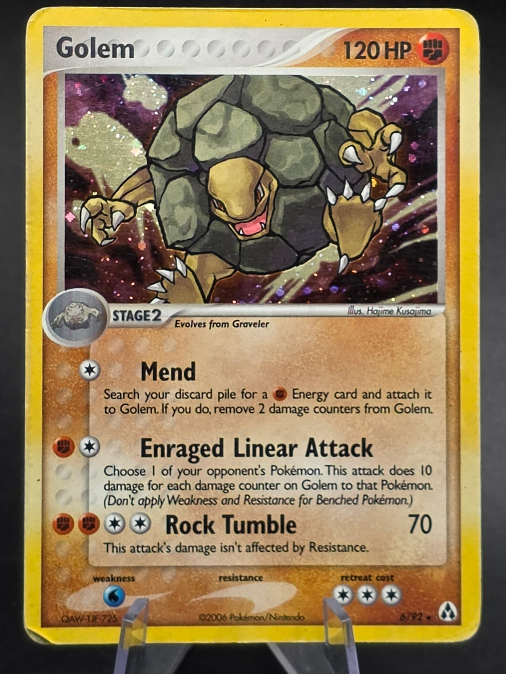 Golem 6/92 - EX Legend Maker - Holo Rare MP