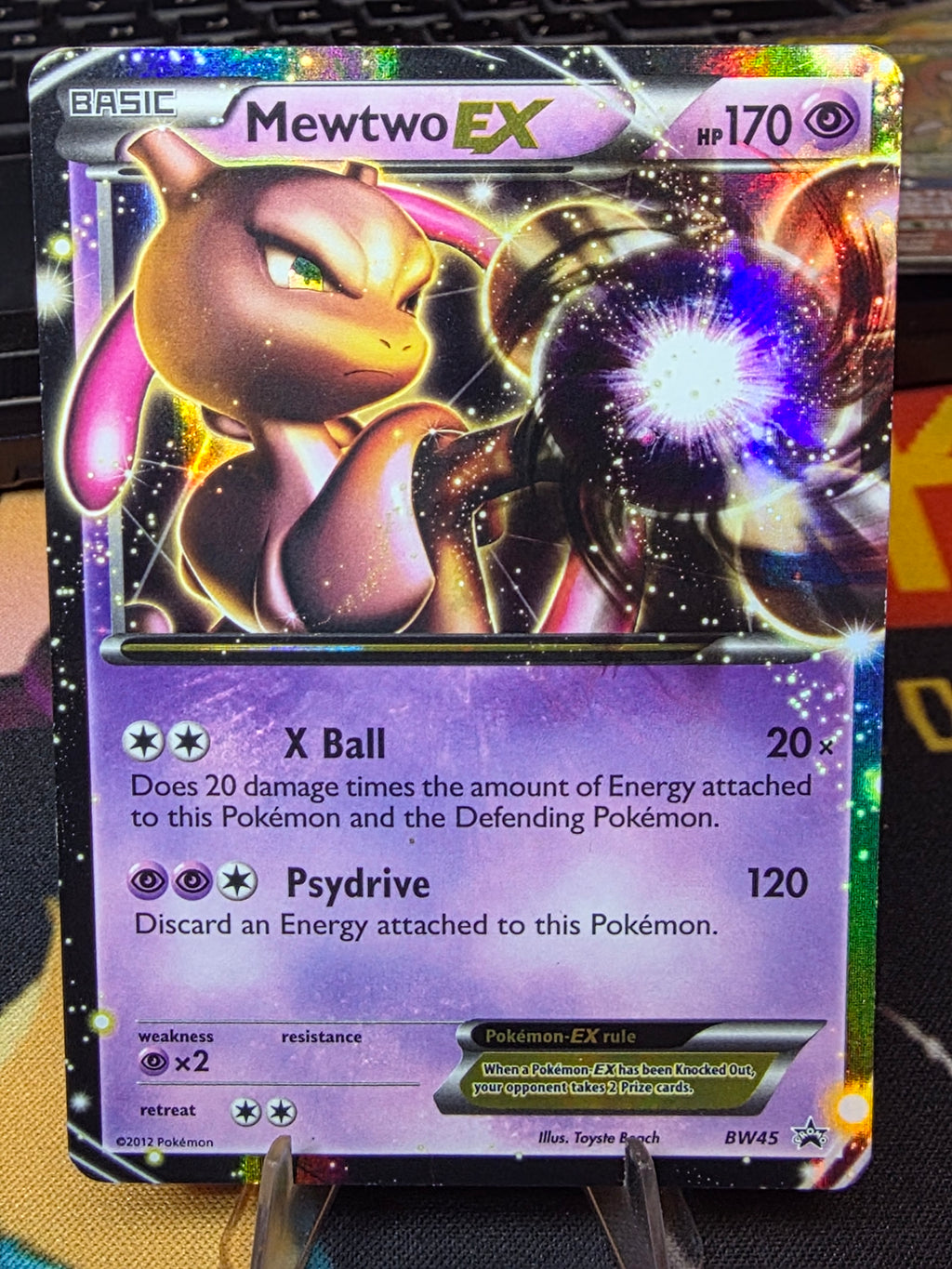 Mewtwo EX BW45 Holo Promo Black And White Promo