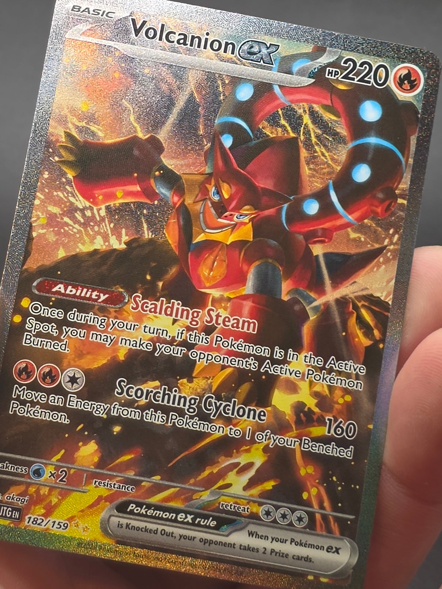 Volcanion ex - 182/159 - SIR - Journey Together - Pokemon Card - NM/M