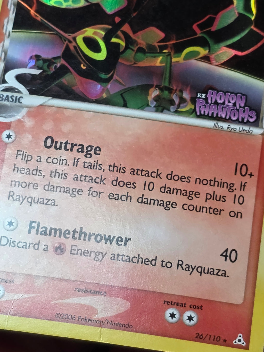 Rayquaza - 026/110 (Delta Species) Reverse Holo Rare EX Holon Phantoms 26/110