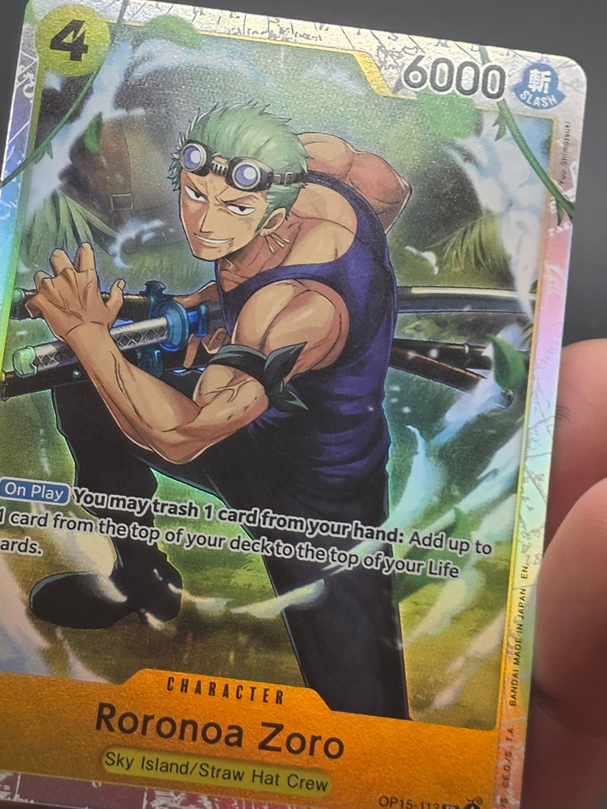 Roronoa Zoro OP15-113 SR | Adventure on Kami's Island | One Piece TCG | EN
