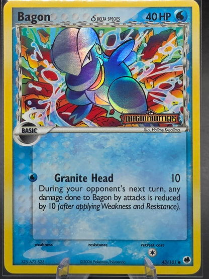 Bagon 43/101 Dragon Frontiers Reverse Holo Stamped NM/M