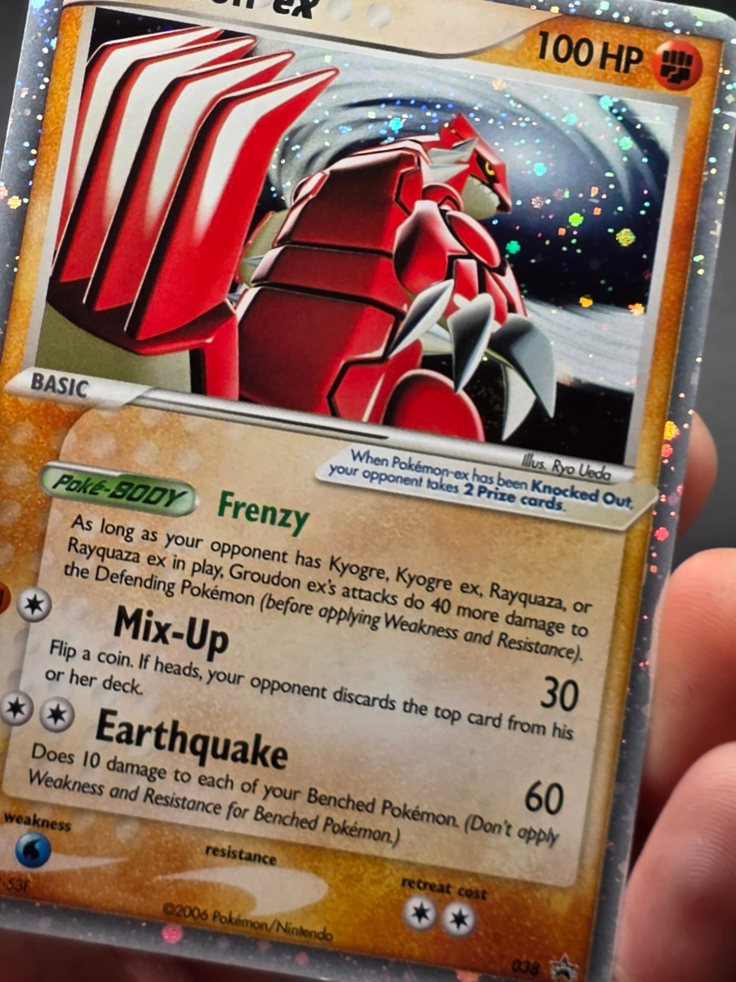 Groudon EX 038 — Excellent Condition — Black Star Promo