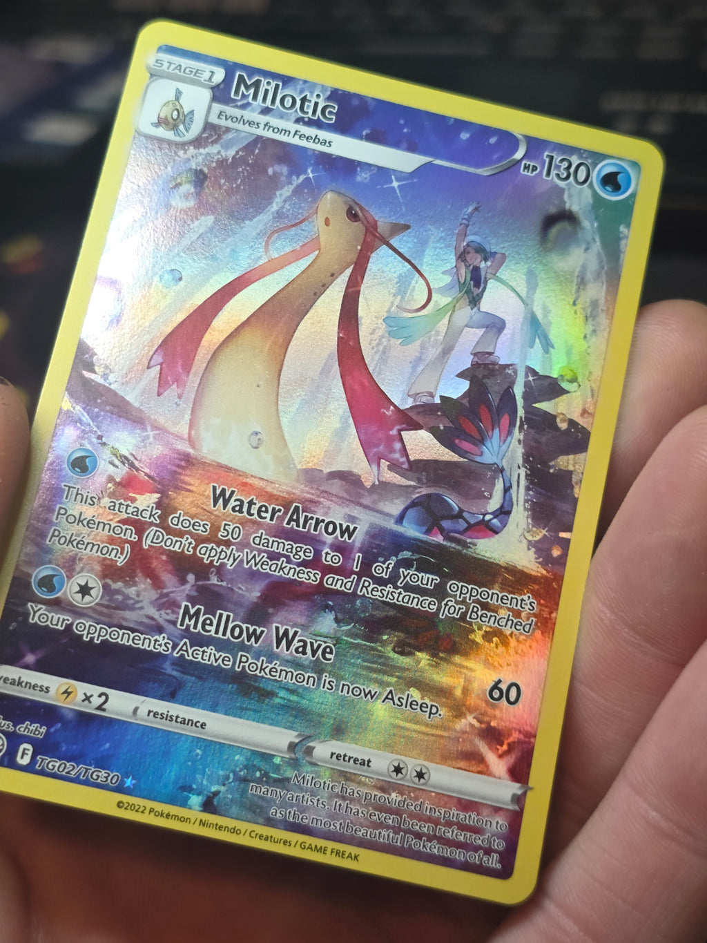 Milotic Holo Ultra Rare SWSH12: Silver Tempest Trainer Gallery TG02/TG30