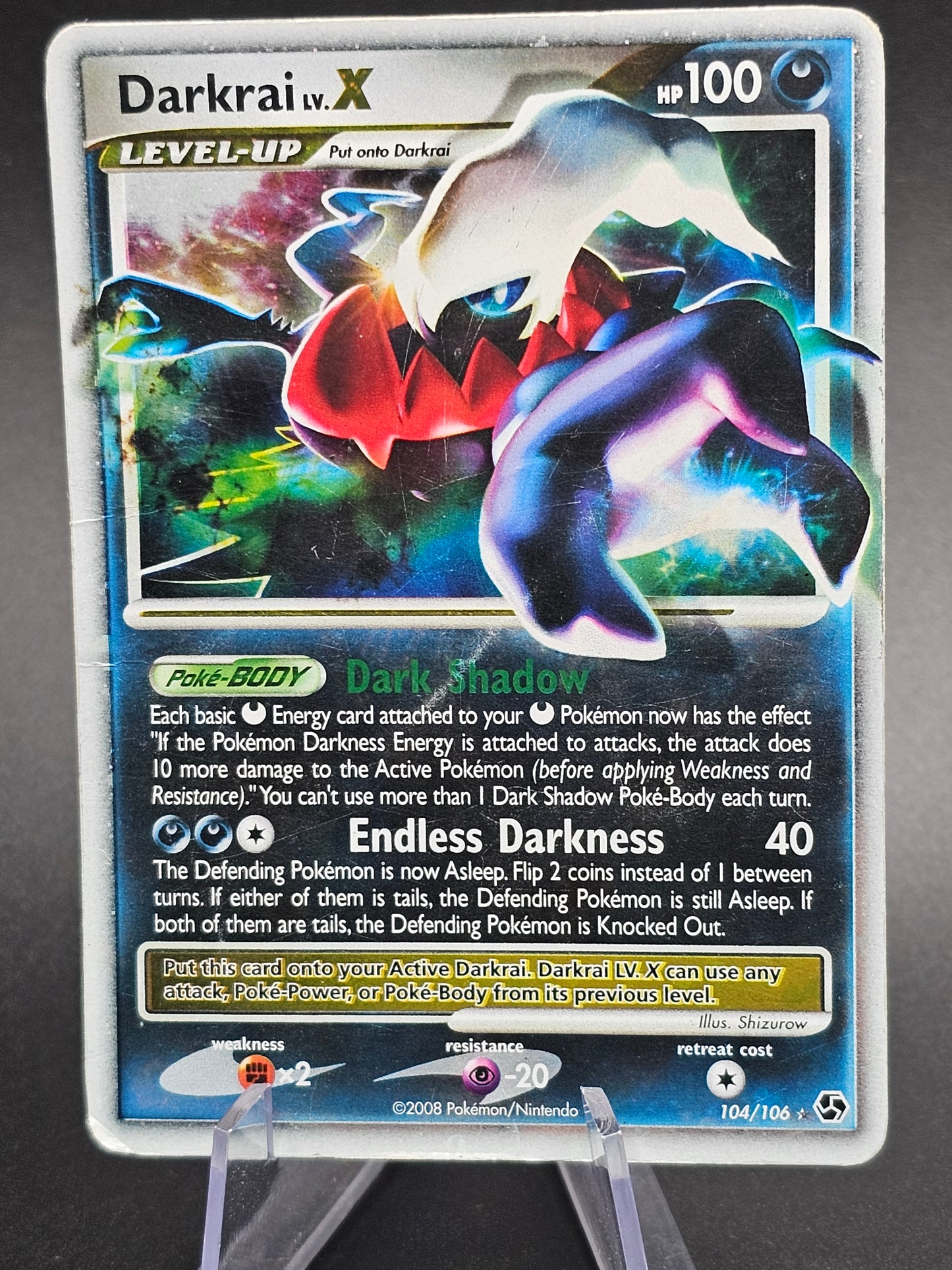 Darkrai Lv. X Holo 104/106 Pokemon Great Encounters (2008) MP/HP