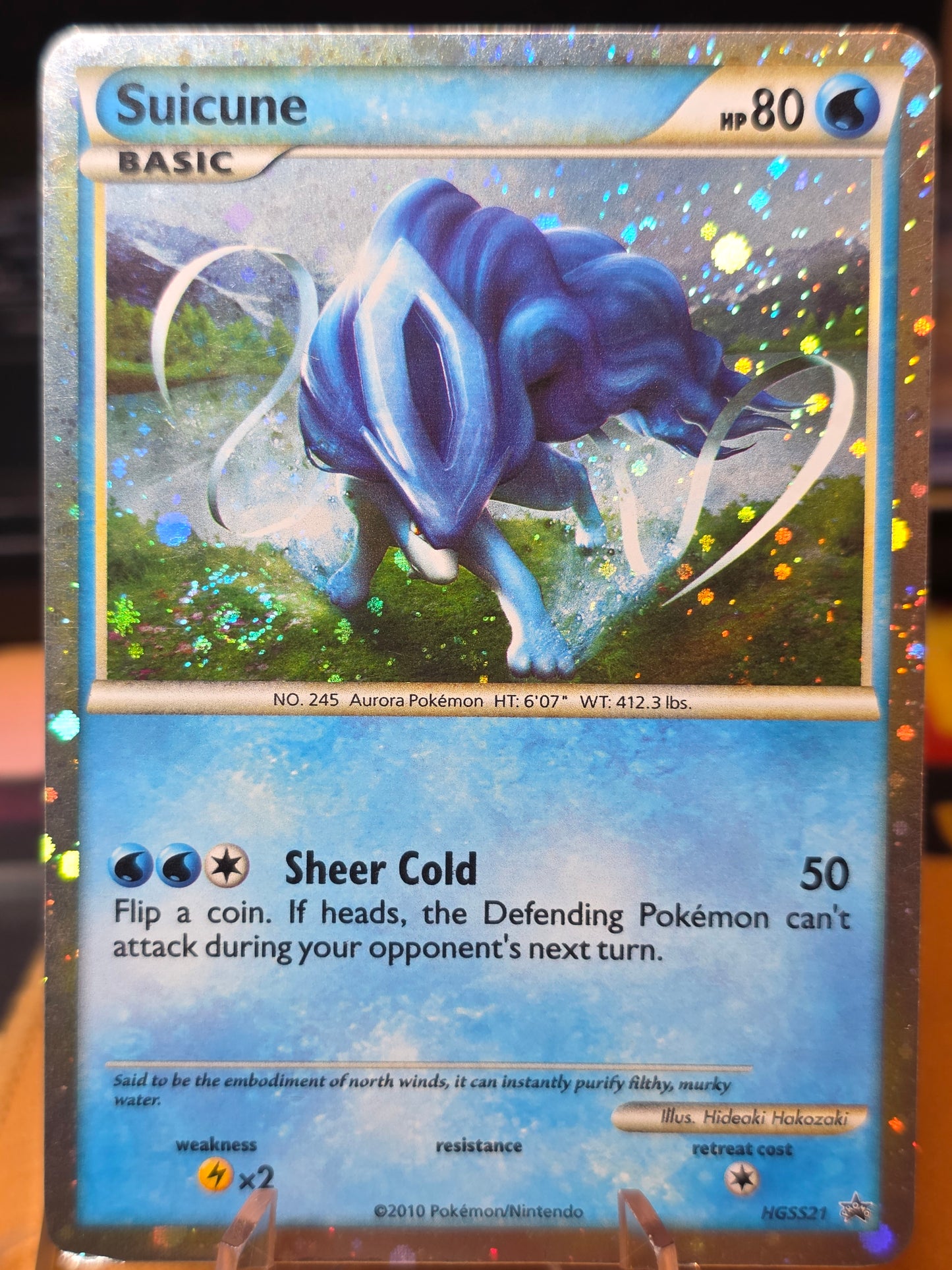 Suicune HGSS21 HGSS Promo Holo Pokémon lpmp