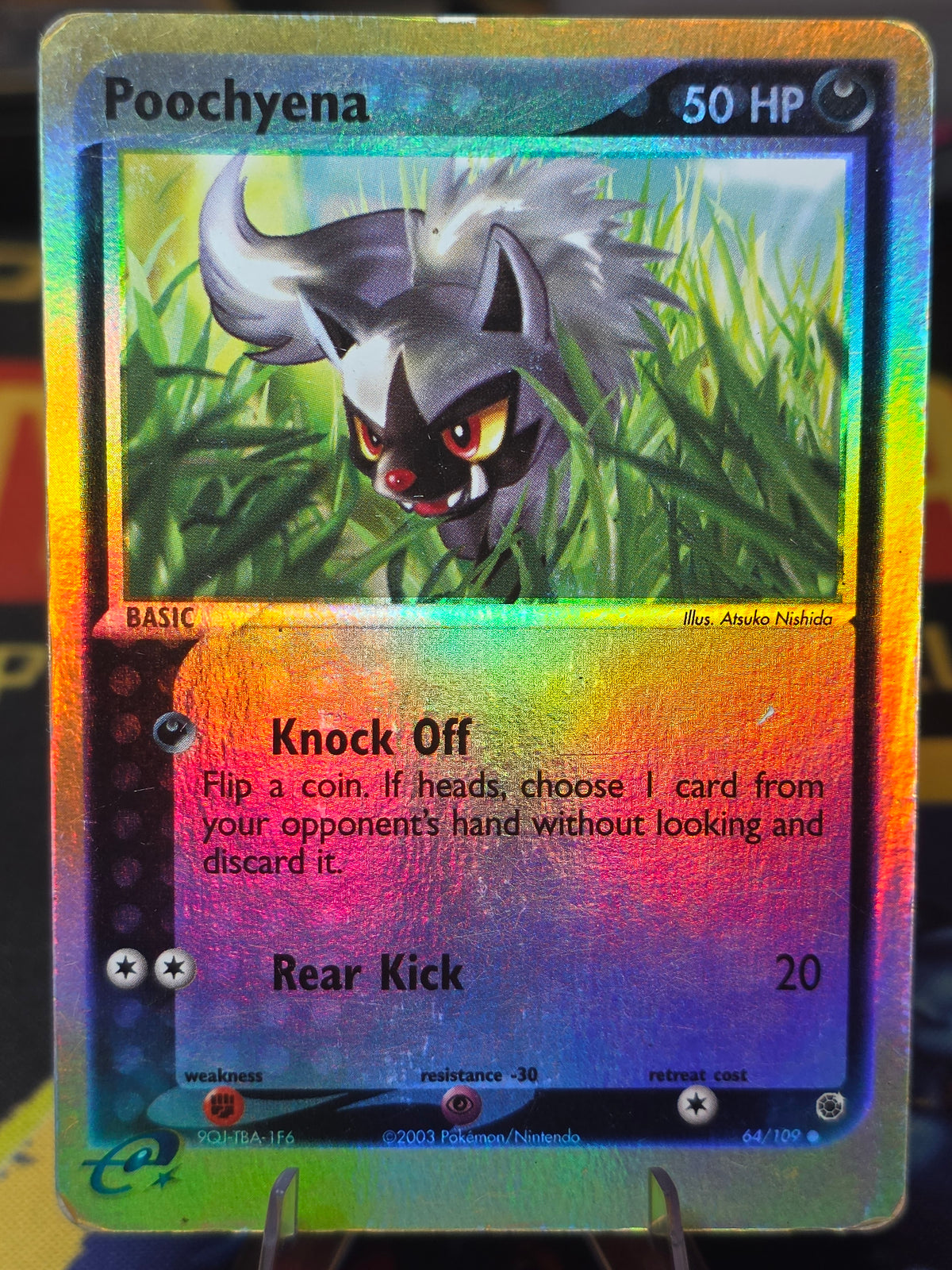 Poochyena NM 64/109 EX Ruby & Sapphire Reverse Holo Common