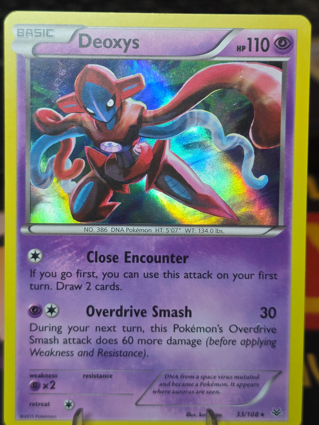 Deoxys Holo Rare XY - Roaring Skies 33/108 LP