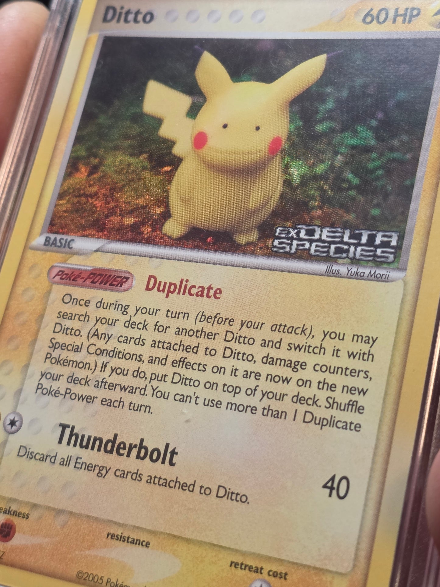Pikachu Ditto Delta Species Stamped Reverse Holo NM/LP
