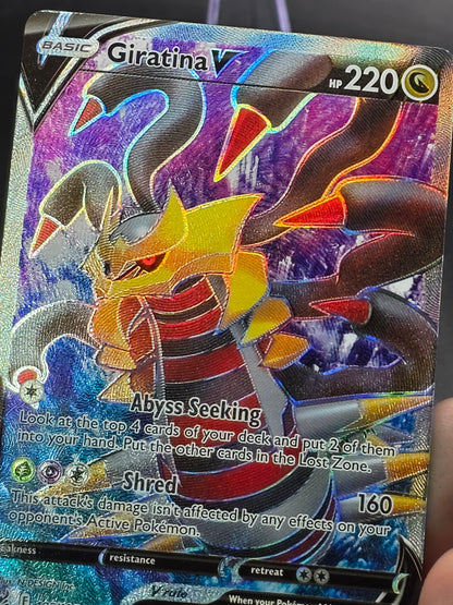Pokémon Giratina V (Full Art) 185/196 Swsh11: Lost Origin Ultra Rare Holo NM