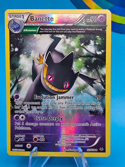 Pokemon Card Banette 32/108 XY Roaring Skies Reverse Holo Rare NM 32/10