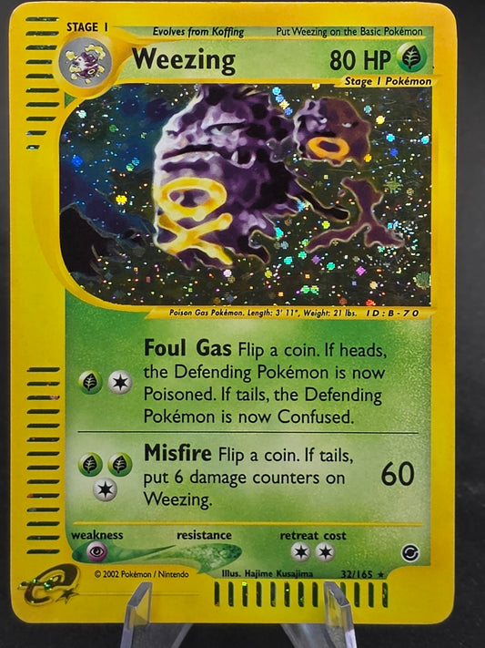 Weezing Holo Rare 32/165 Expedition Base Set WOTC Pokemon