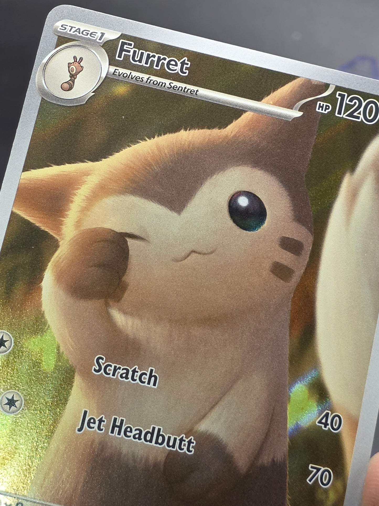 Furret Illustration Rare SV09: Journey Together 168/159 NM