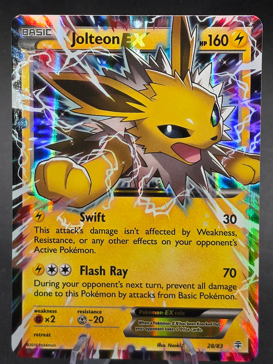 Jolteon EX 2015 Generations 28/83 Ultra Rare Holo LP+