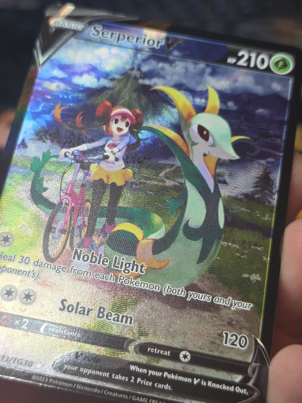 Serperior V Silver Tempest Trainer Gallery Ultra Rare TG13/TG30