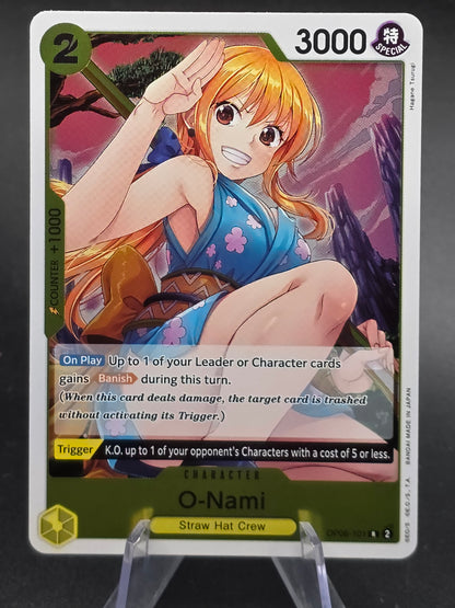 O-Nami OP06-101 SR ONE PIECE Tcg Card Game NM