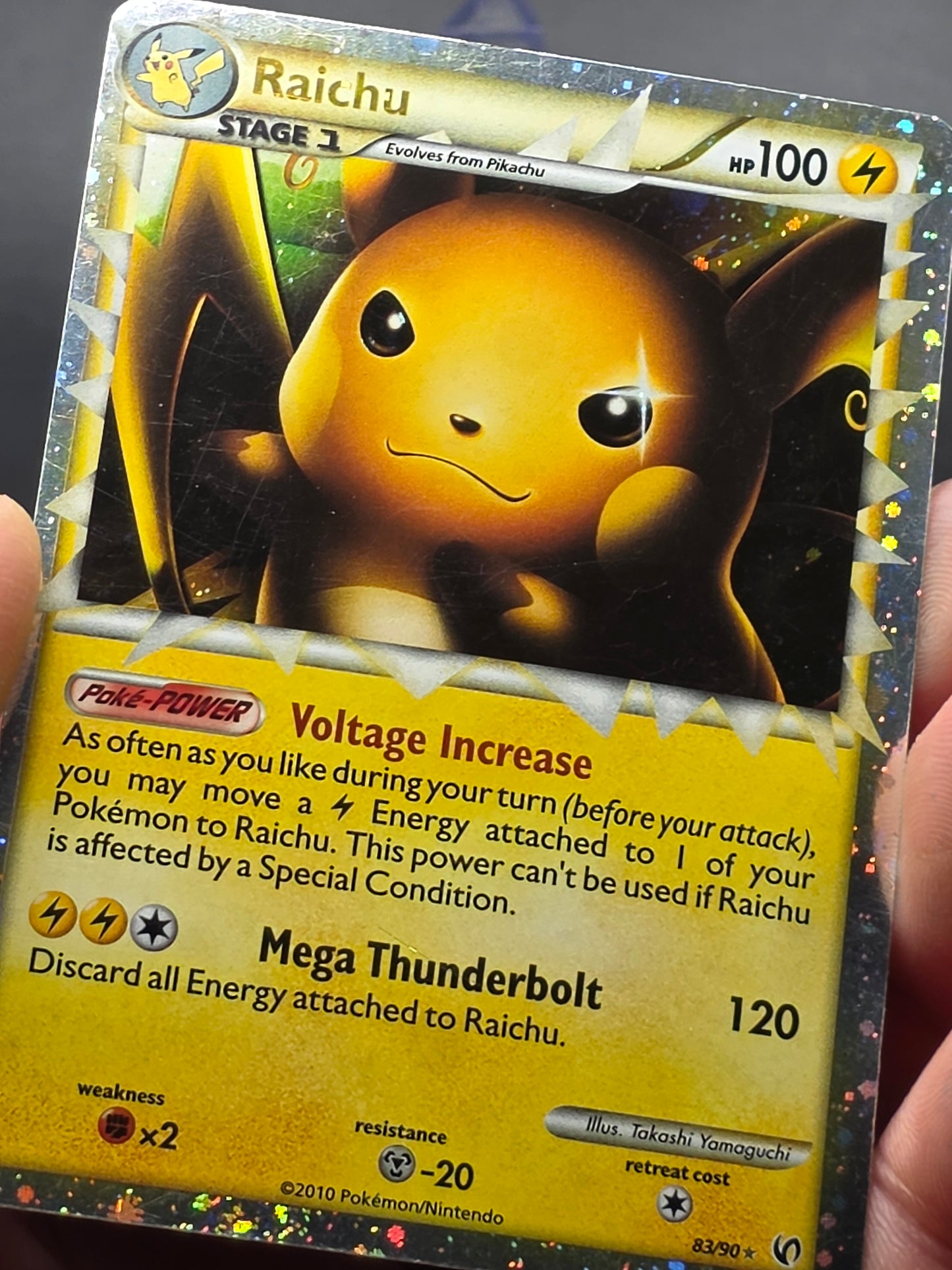 Raichu Prime - 83/90 Undaunted Ultra Rare Holo Pokemon