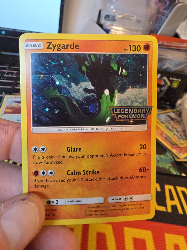 Zygarde 72/131 Cosmos Holo Rare TCG Promo Stamped Legendary Pokémon