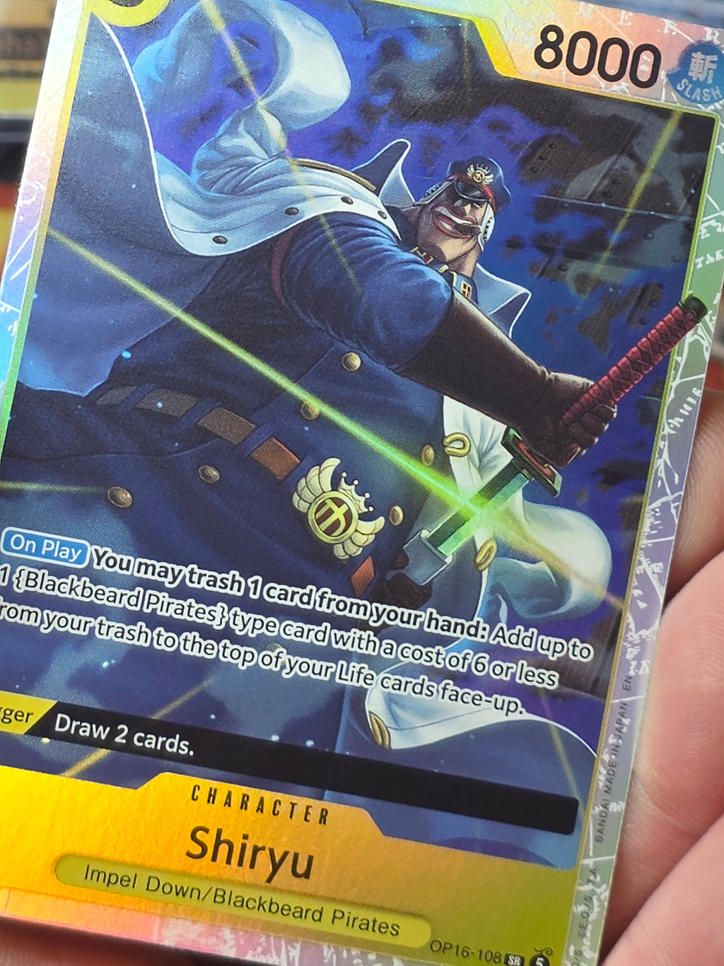 Shiryu (Full Art) The Time of Battle SR OP16-108