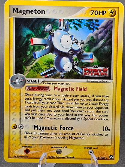 Magneton 16/108 Ex Power Keepers Reverse Holo Rare Stamped