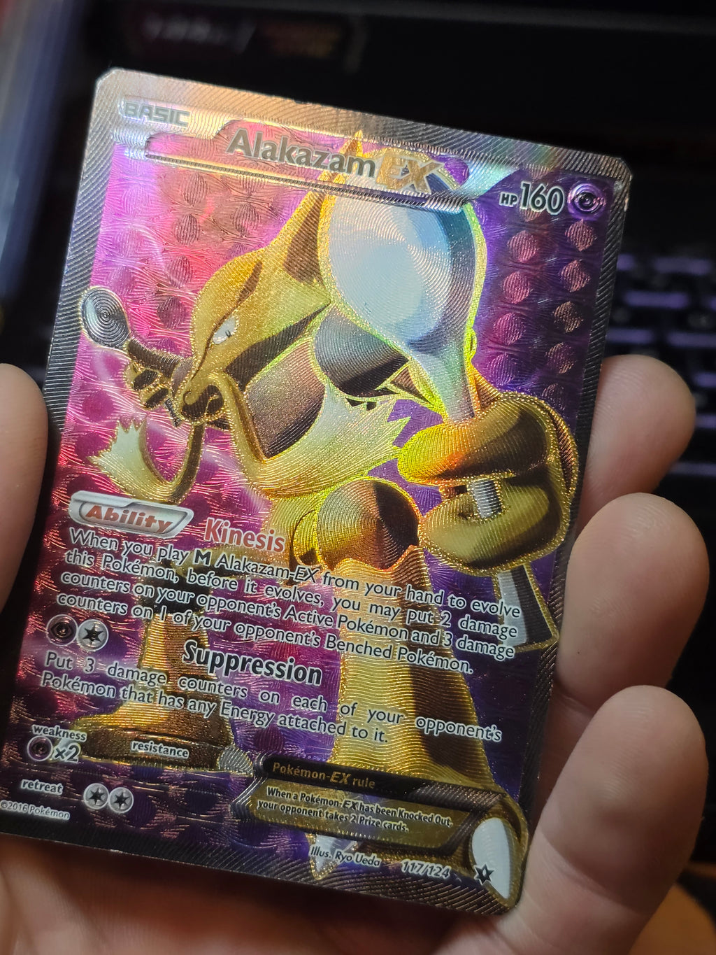 Alakazam EX (Full Art) Fates Collide Ultra Rare 117