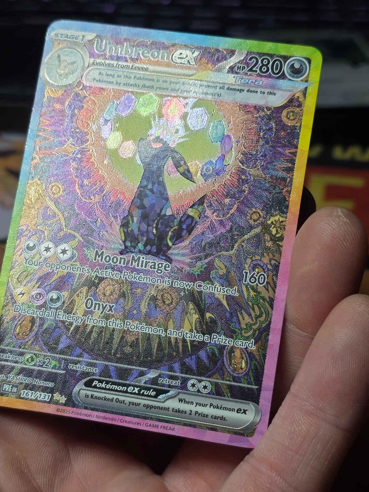 UMBREON SIR GRAIL card Prismatic Evolutions Lp