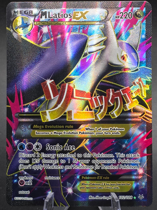Pokémon XY Roaring Skies M Latios EX Full Art Holo Ultra Rare Card 102/108 NM