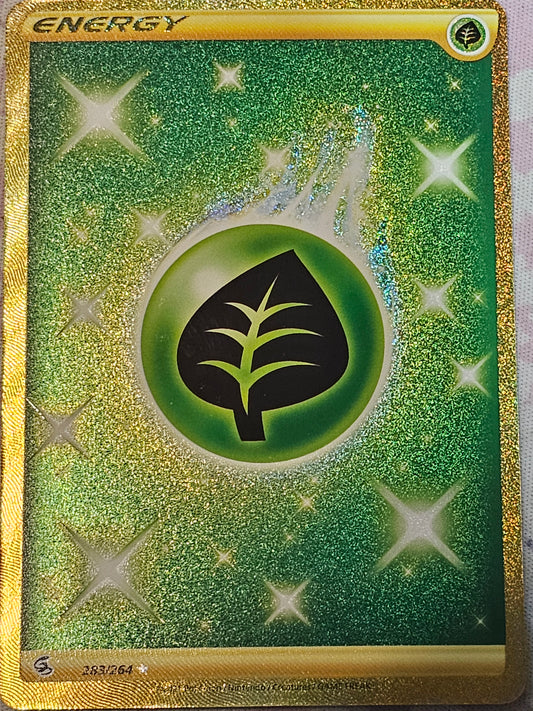 Grass Energy 283/264 - Fusion Strike Gold Secret Rare Pokemon TCG NM 283/264