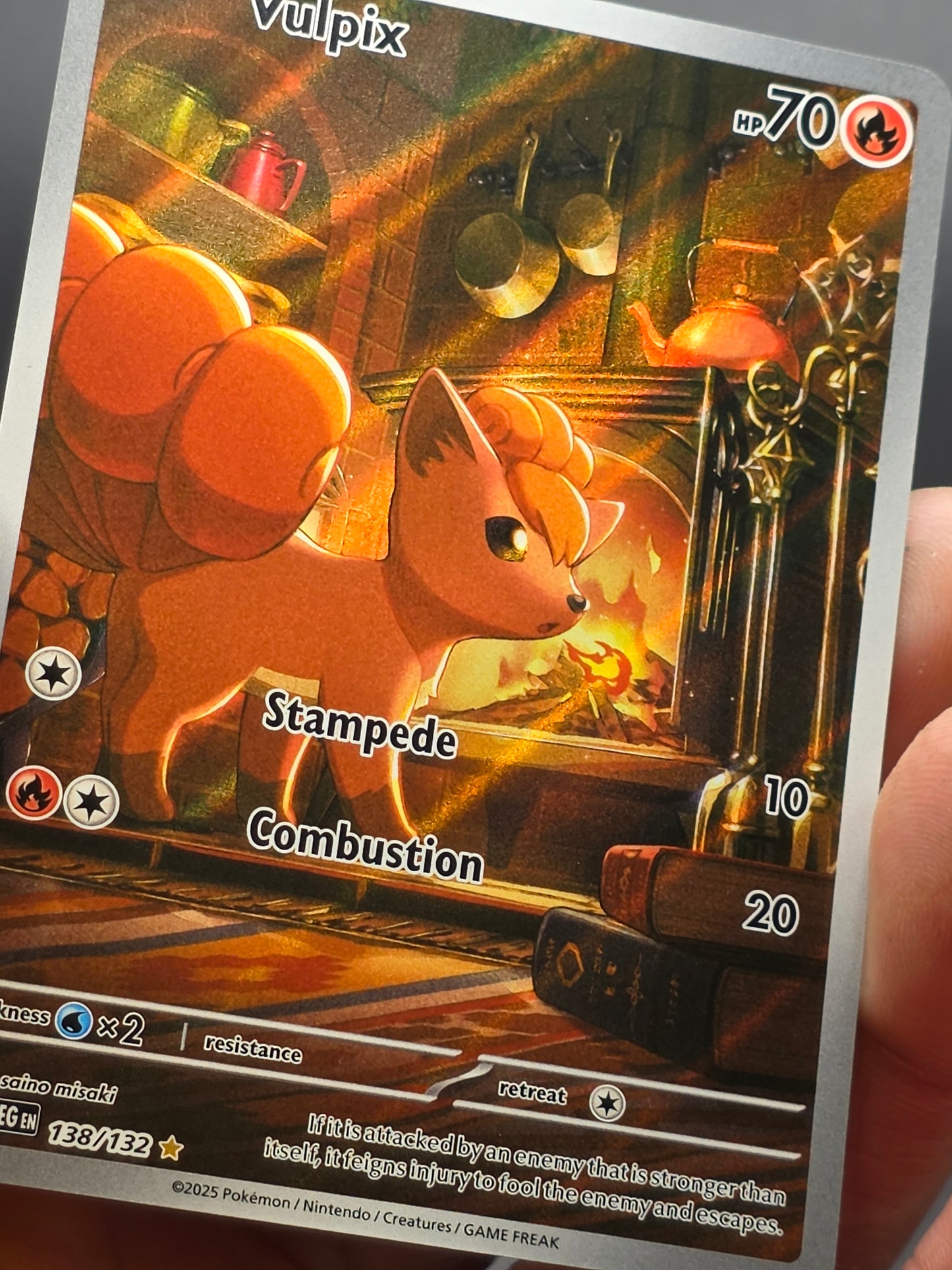 Vulpix 138/132 IR Mega Evolutions 2025 Pokemon